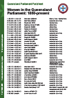 Factsheet 7.3 - Women in the Queensland Parliament, 1860-present